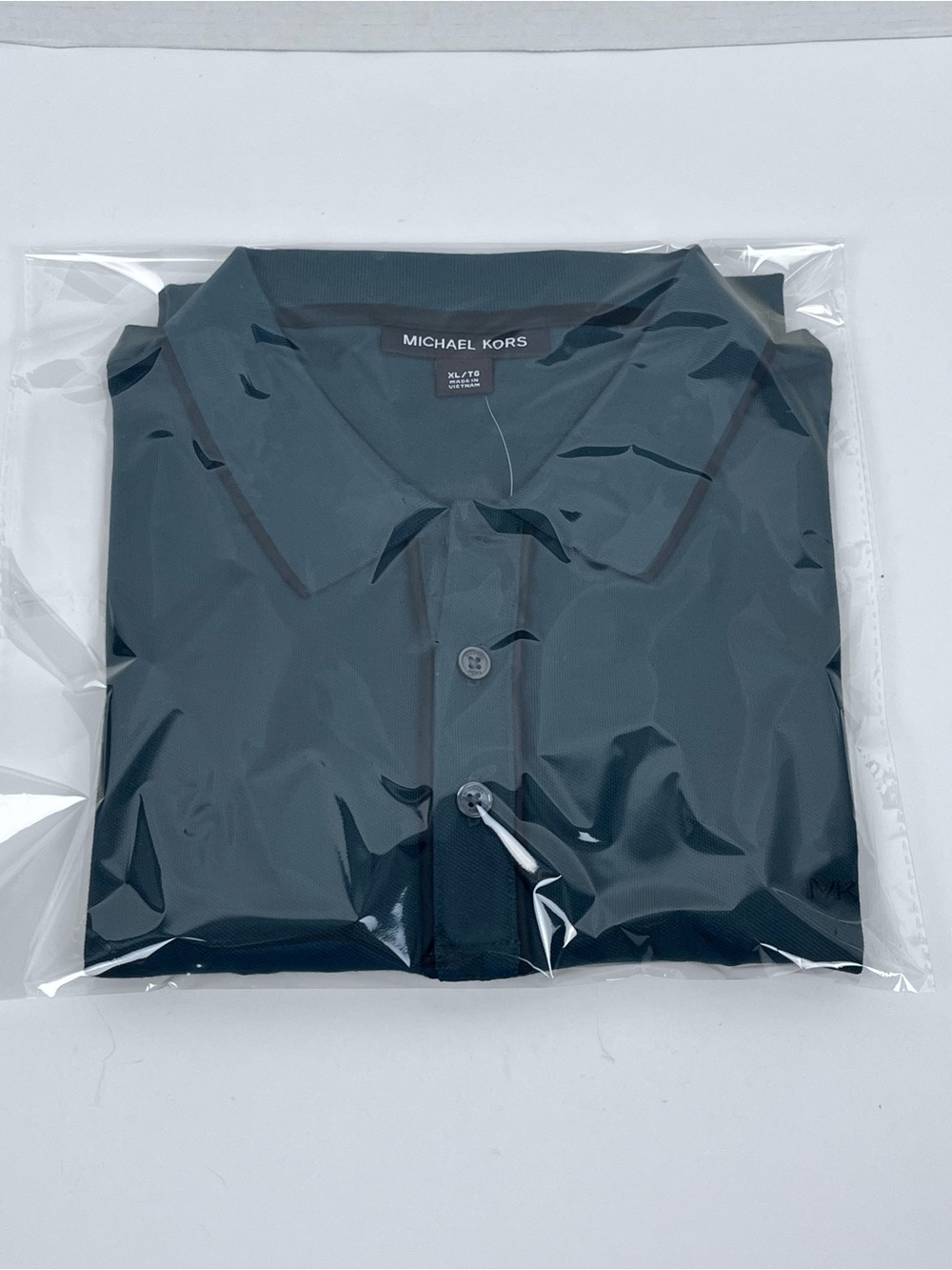 NWT Michael Kors Men's Cotton Blend Polo with Embroidered Logo Size XL; Preppy - Picture 14 of 14